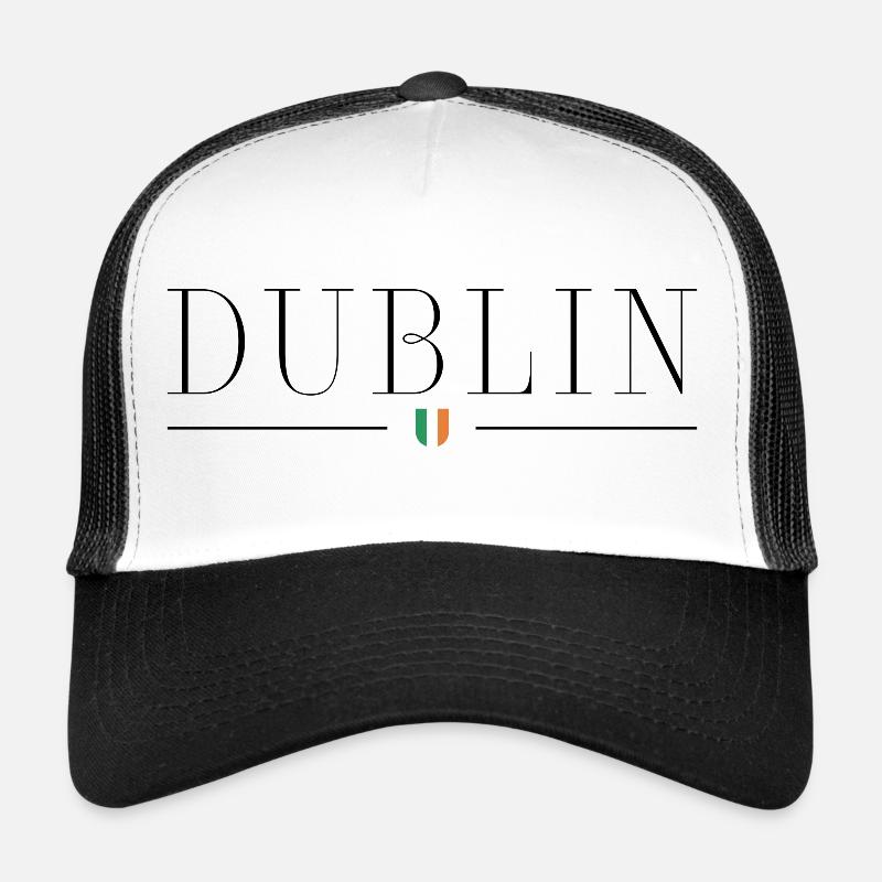 Ich liebe Dublin - Trucker Cap - Weiß/Schwarz