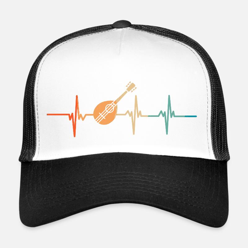 Herzschlag der Mandoline - Trucker Cap - Weiß/Schwarz