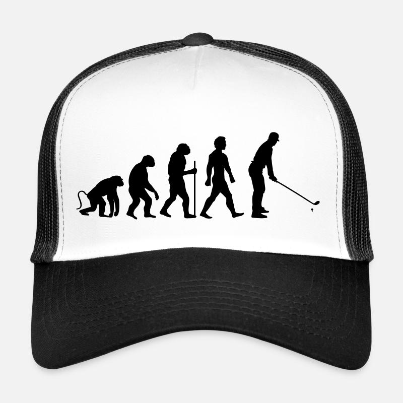 evolution golf - Trucker Cap - Weiß/Schwarz