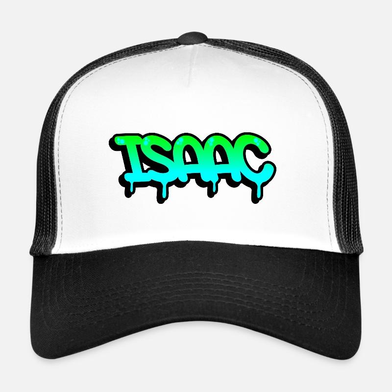 Graffiti First Name Isaac Trucker Cap