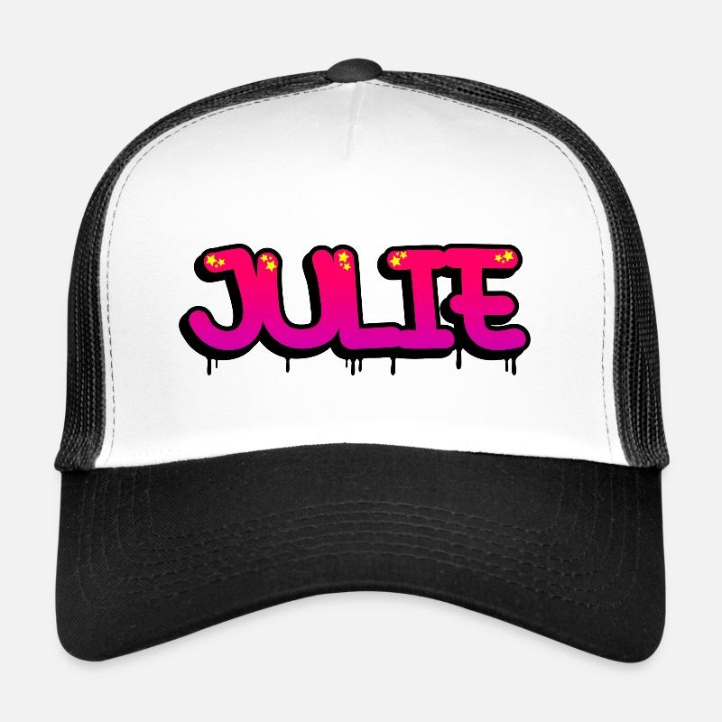 Graffiti prénom Julie Casquette trucker 