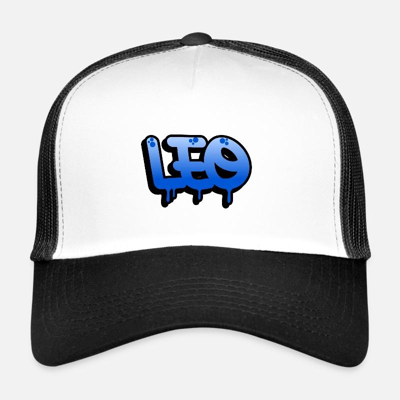 Graffiti name Leo - Trucker Cap - white/black