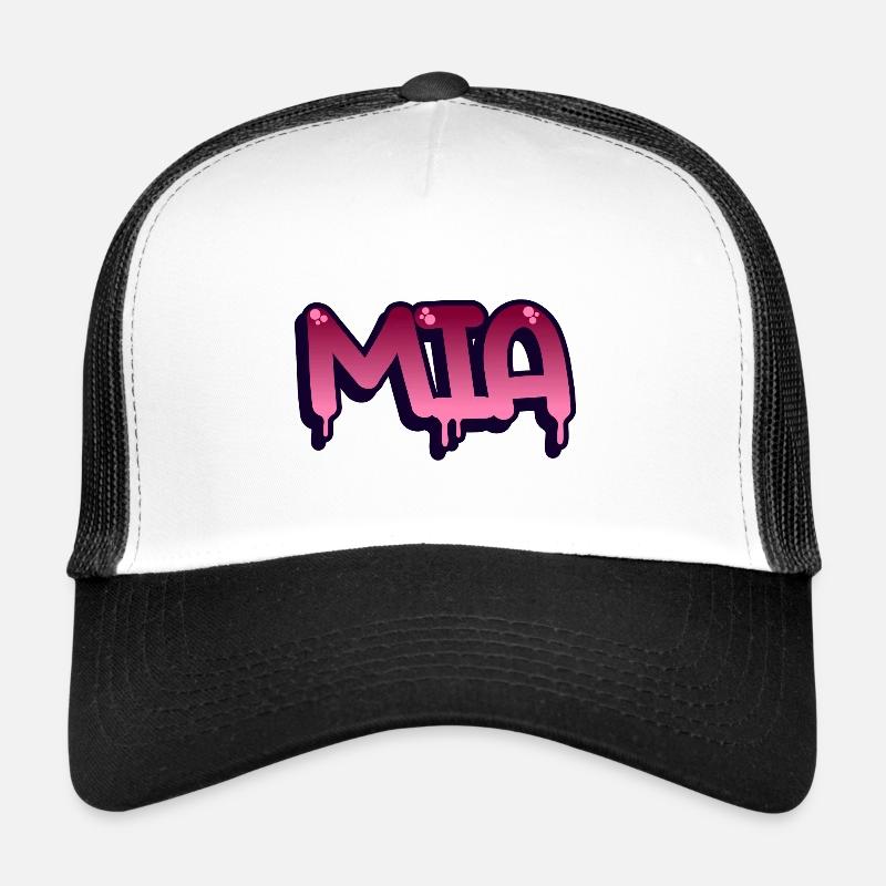 Graffiti Name Mia Trucker Cap