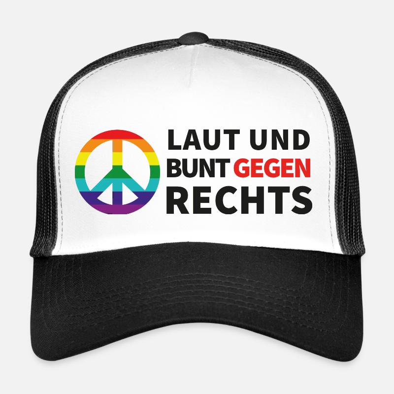 Laut und bunt gegen rechts Trucker Cap
