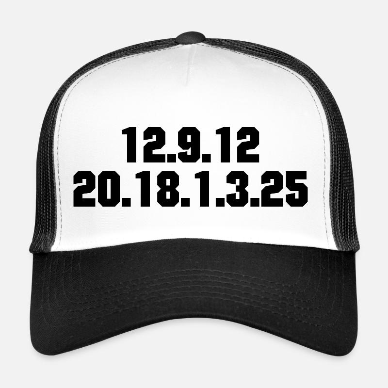 "Lil Tracy" in Zahlen - Trucker Cap - Weiß/Schwarz