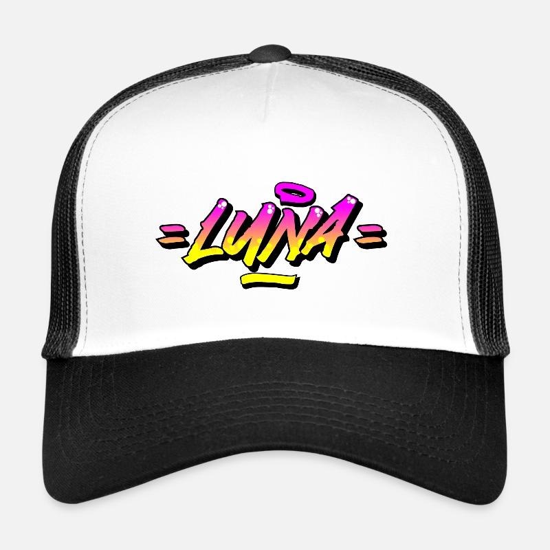 Graffiti Name Luna Trucker Cap