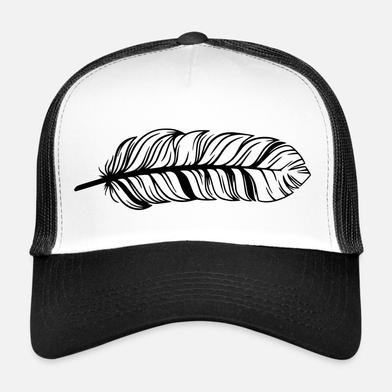 Feder - Trucker Cap - Weiß/Schwarz