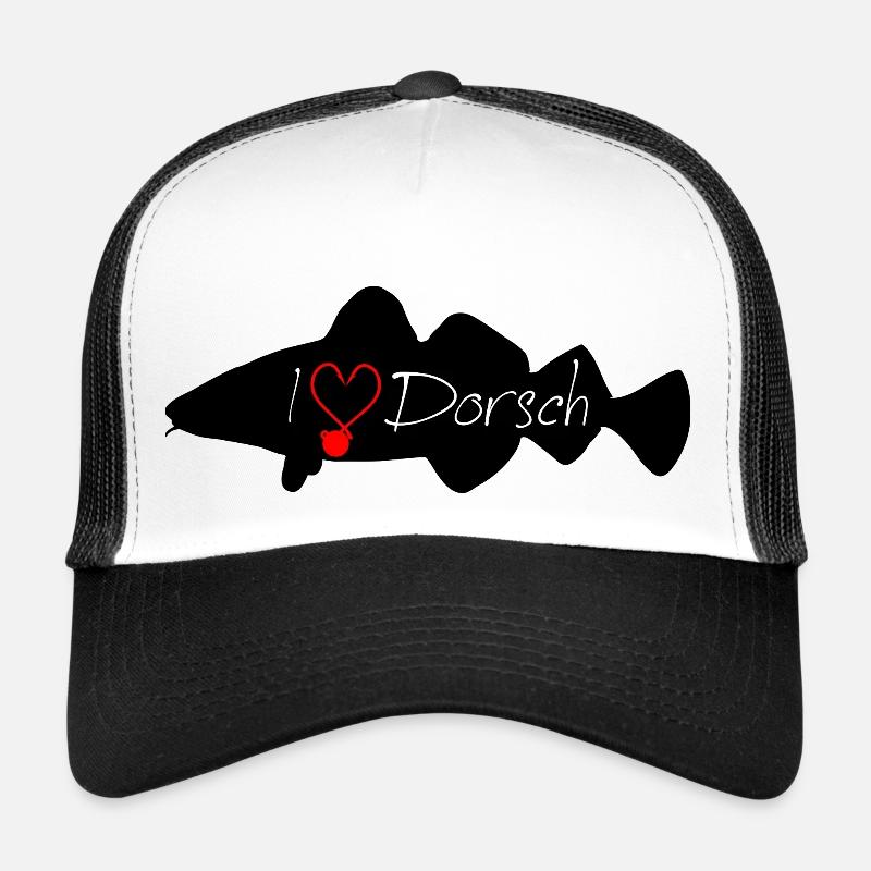 i Love Cod Black - Trucker Cap - white/black