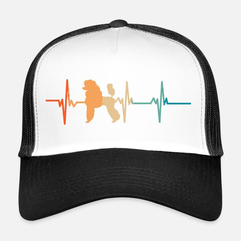 Battement de cœur caniche Casquette trucker 