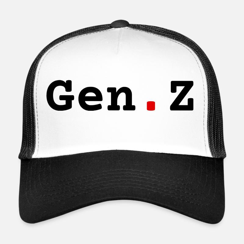 Gen. Z - Trucker Cap - Weiß/Schwarz