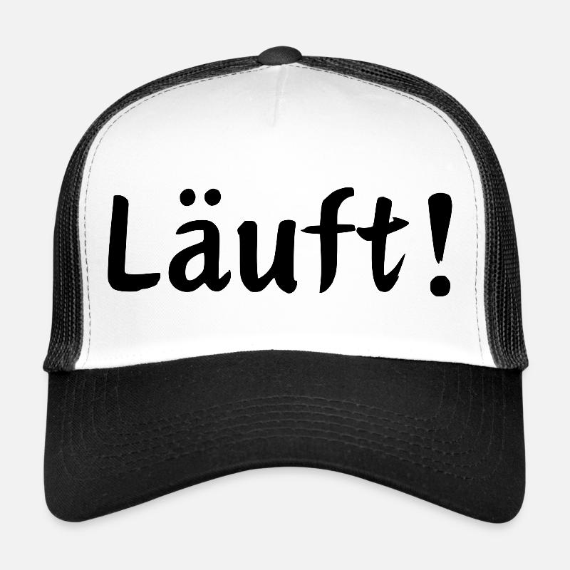 Läuft! - Trucker Cap - Weiß/Schwarz
