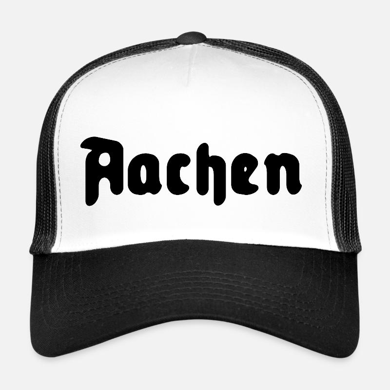 Aachen - Trucker Cap - Weiß/Schwarz