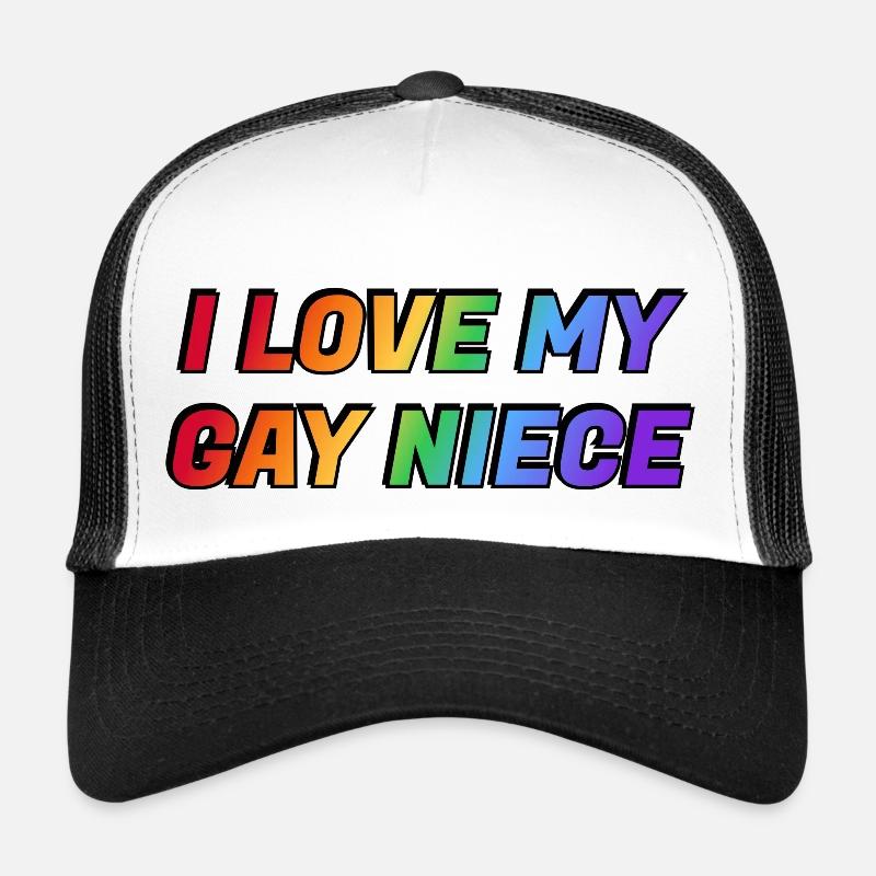 J’aime ma nièce gay Casquette trucker 
