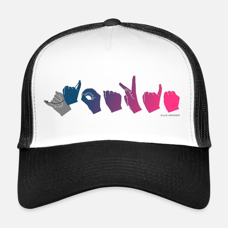 Scrooge (gradient from blue to pink) Trucker Cap