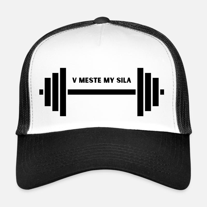 V meste my sila - Trucker Cap - Weiß/Schwarz