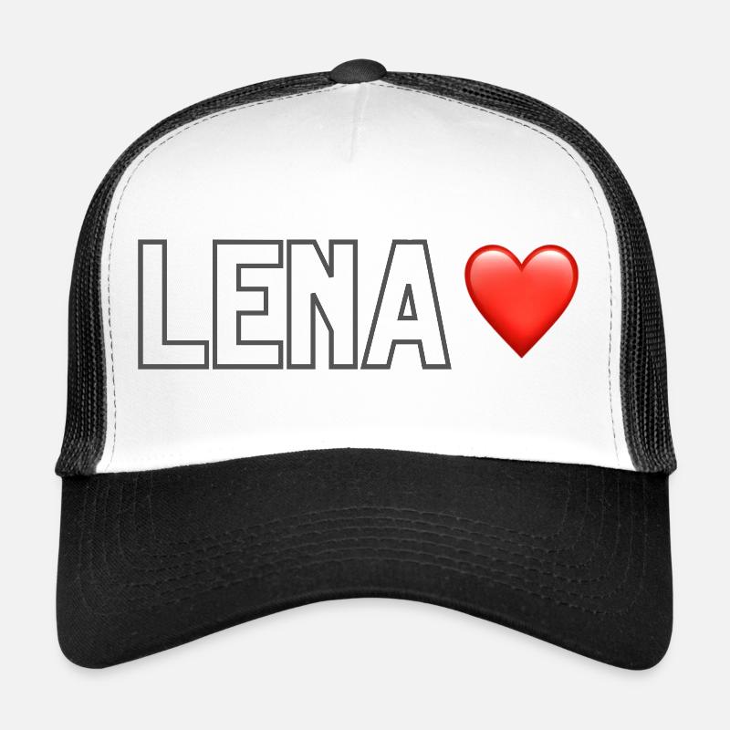 Lena Lover Edition - Trucker Cap - Weiß/Schwarz