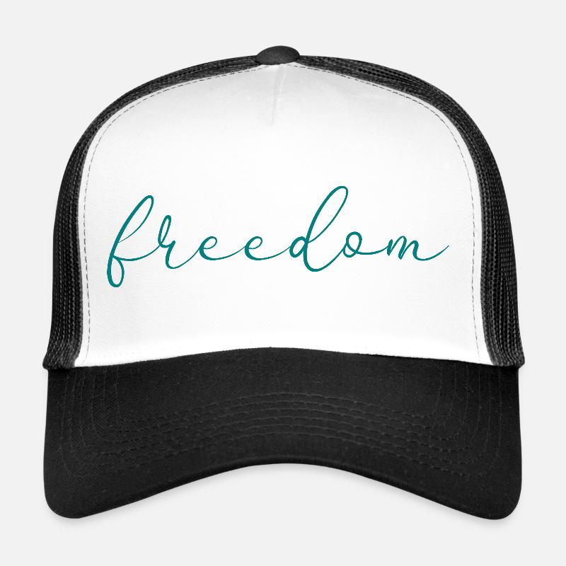 Freiheit - Trucker Cap - Weiß/Schwarz