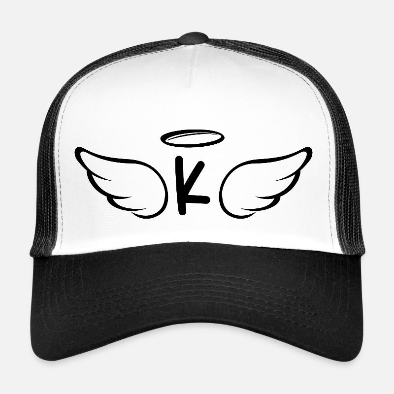 Lettre k ailes d’ange Casquette trucker 