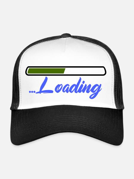 Loading - Trucker Cap - white/black - Front