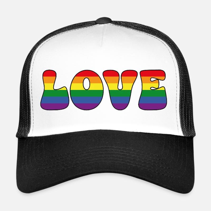 Rainbow Love Trucker Cap