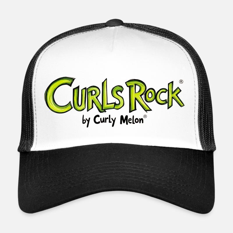 Boucles - Casquette trucker  - blanc/noir