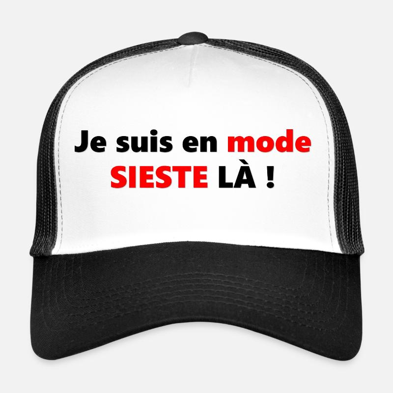 En mode sieste Casquette trucker 
