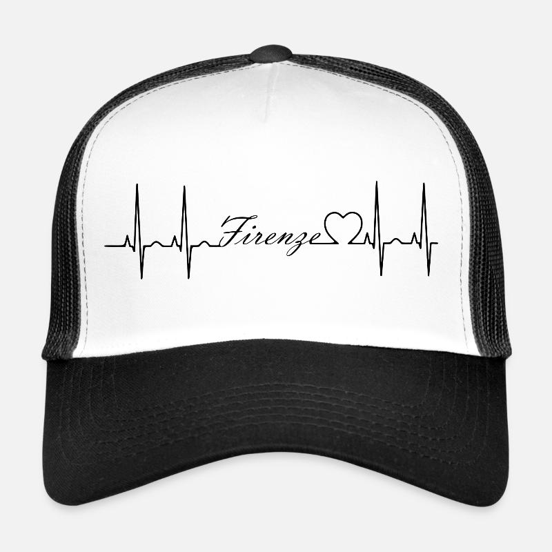 Firenze - Casquette trucker  - blanc/noir