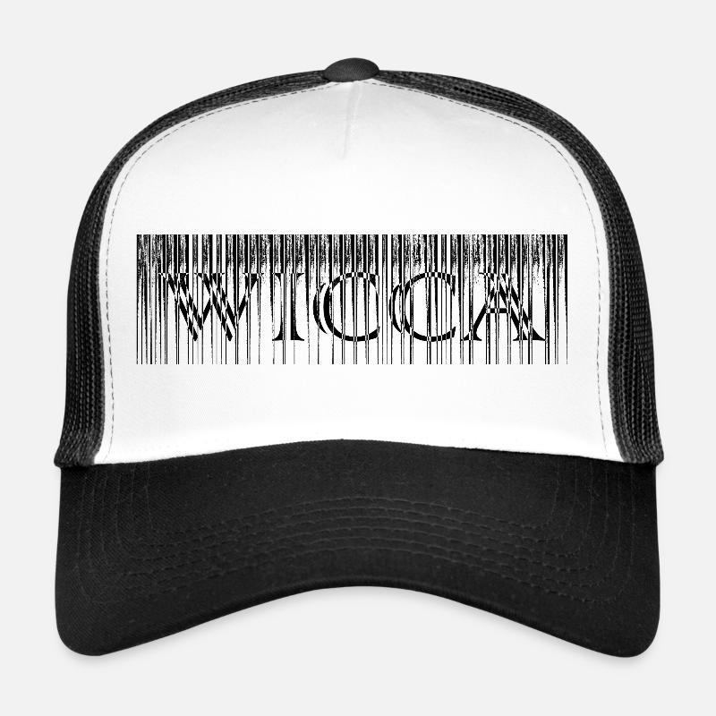 Schriftzug Hexe Design Schwarz Trucker Cap