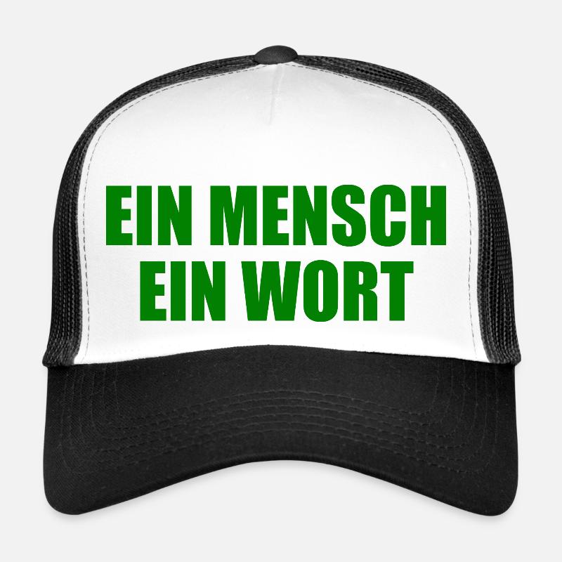 ein mensch ein wort Trucker Cap