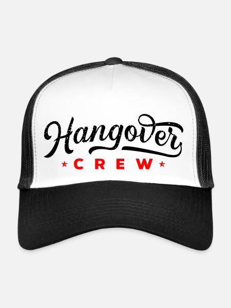 Équipe de gueule de bois - Casquette trucker  - blanc/noir - Devant