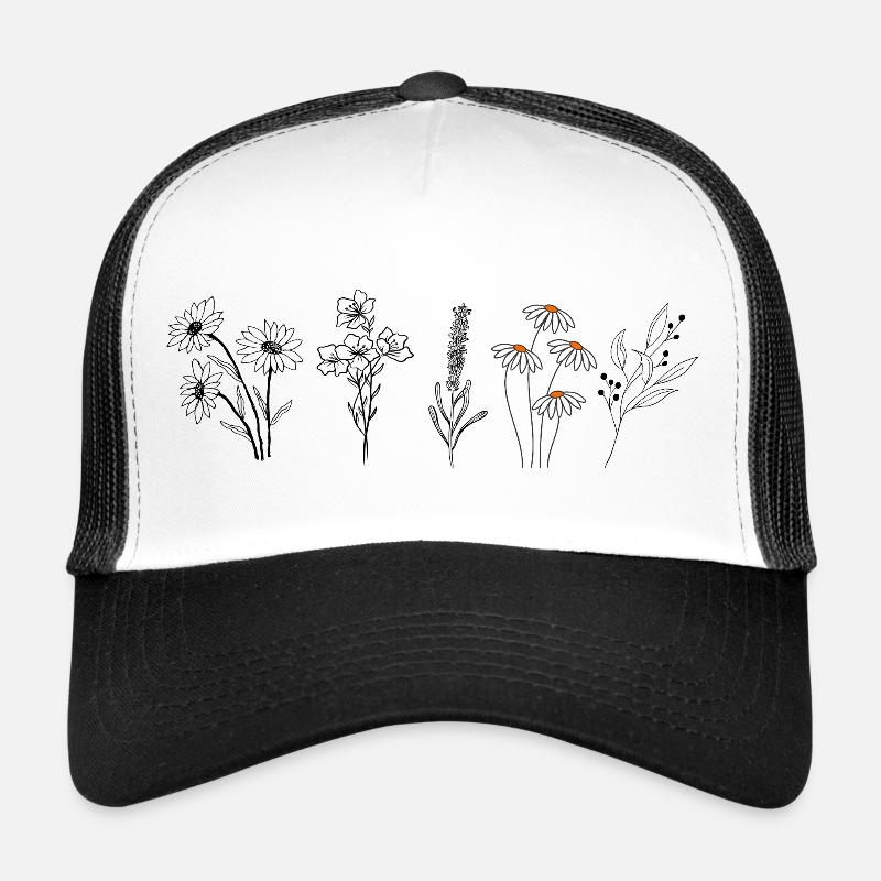 Fleurs printanières Casquette trucker 