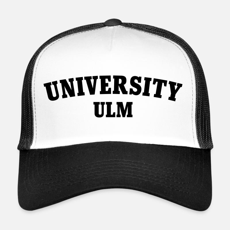 Université d’Ulm - Casquette trucker  - blanc/noir