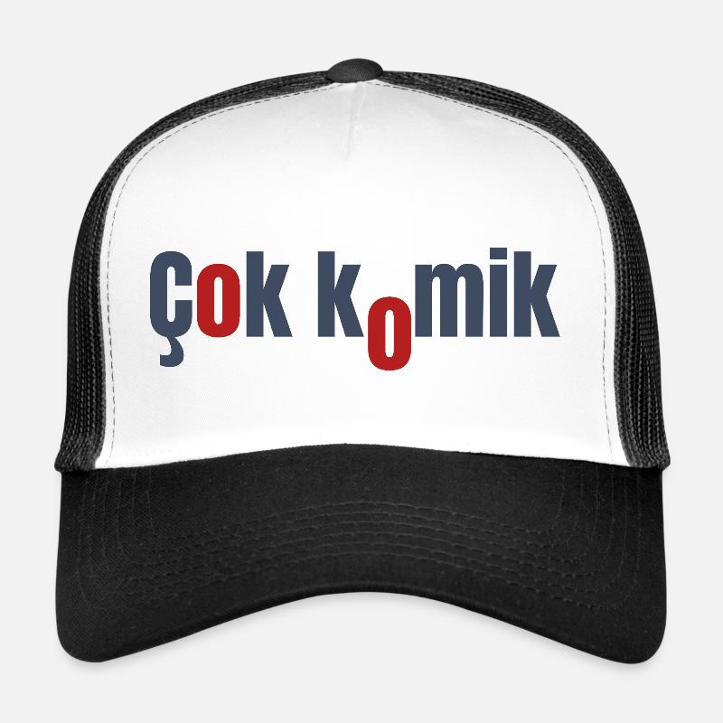 Cok Comic Grey Red - Trucker Cap - white/black
