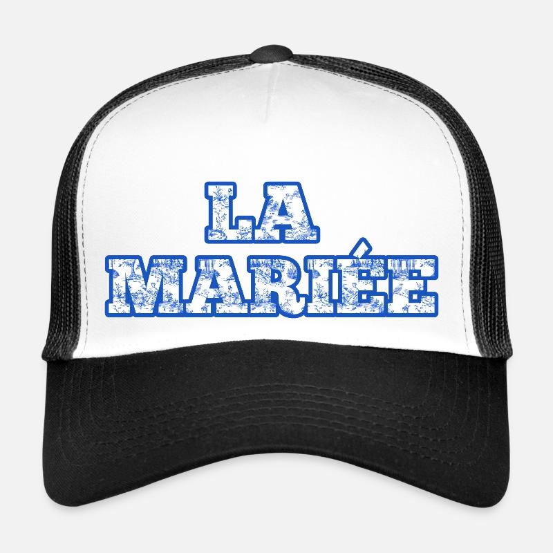 The Blue Chinoiserie Bride Trucker Cap