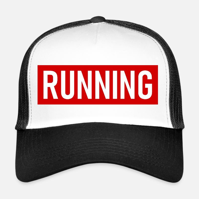 Marathon - Running - Jogging - Runner - Trucker Cap - white/black
