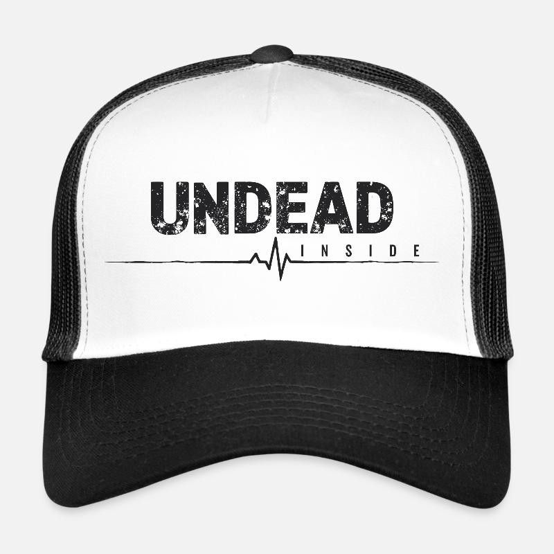 Undead Inside Zombie Saying Trucker Cap