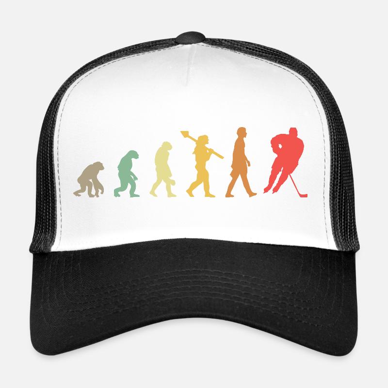 Evolution Hockey - Trucker Cap - Weiß/Schwarz