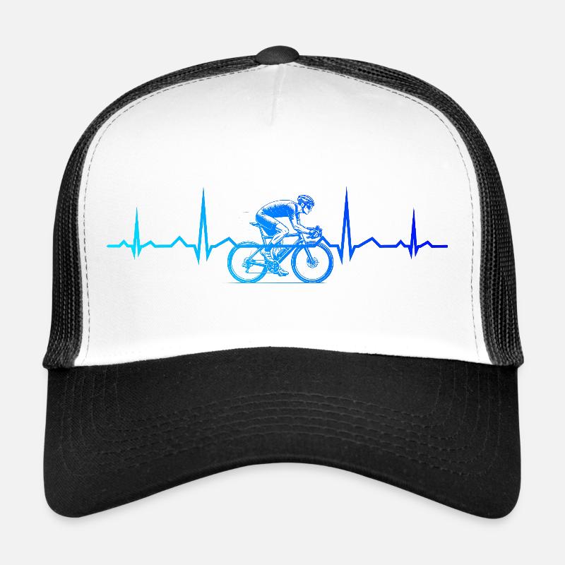 Conception de vélo de route pleine de caractère Casquette trucker 