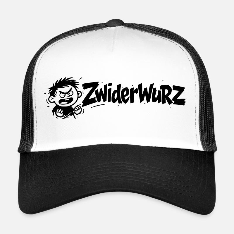 Zwiderwurz - Trucker Cap - Weiß/Schwarz