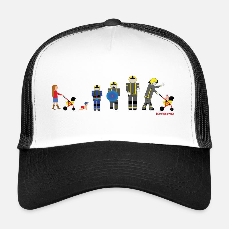 From pram to firefighter - Trucker Cap - white/black