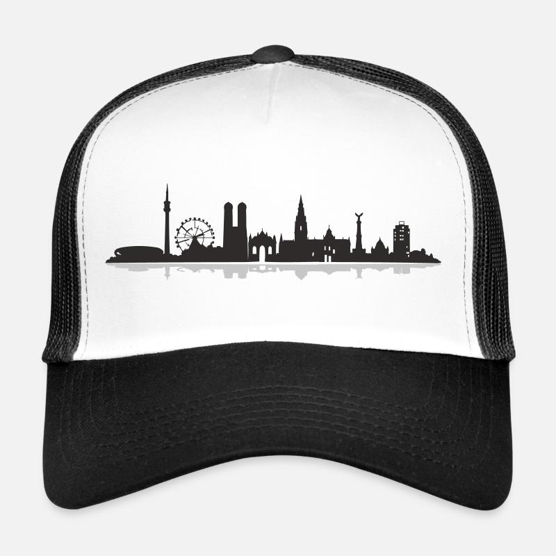 Munich City Silhouette Skyline Trucker Cap