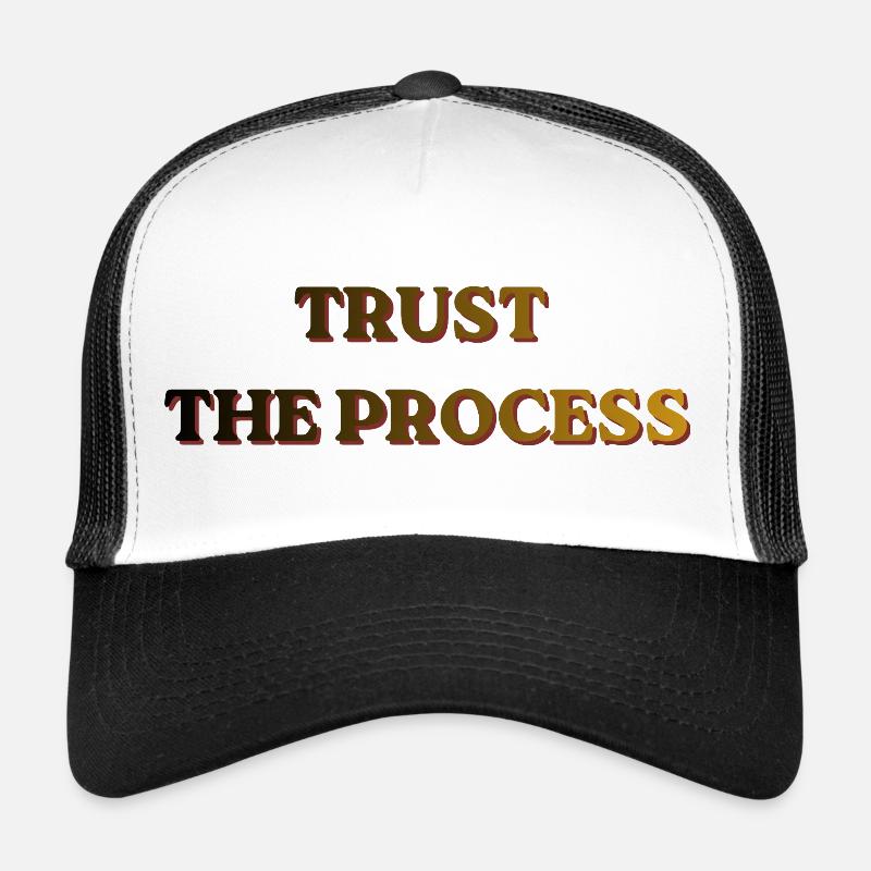 Bannière vintage Trust The Process Casquette trucker 