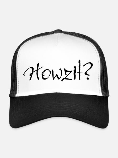 Howzit? - Trucker Cap - white/black