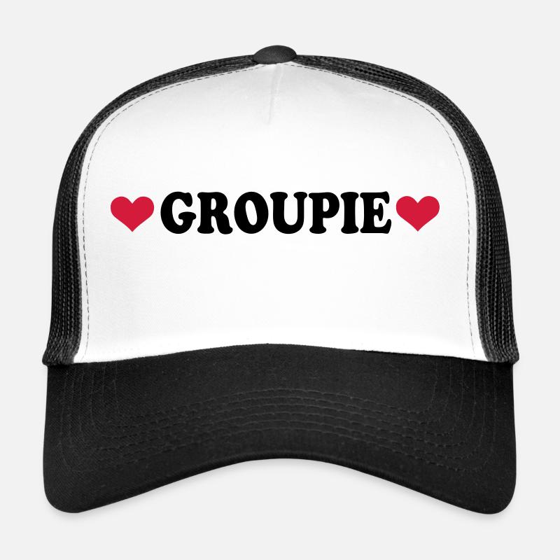 Groupie - Band - Trucker Cap - Weiß/Schwarz