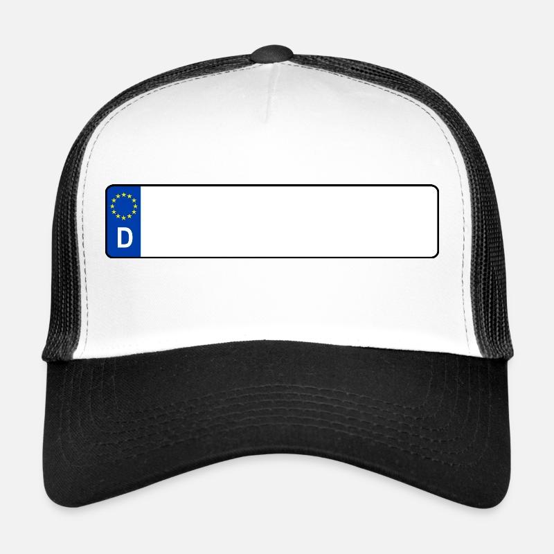 Registration D - Trucker Cap - white/black