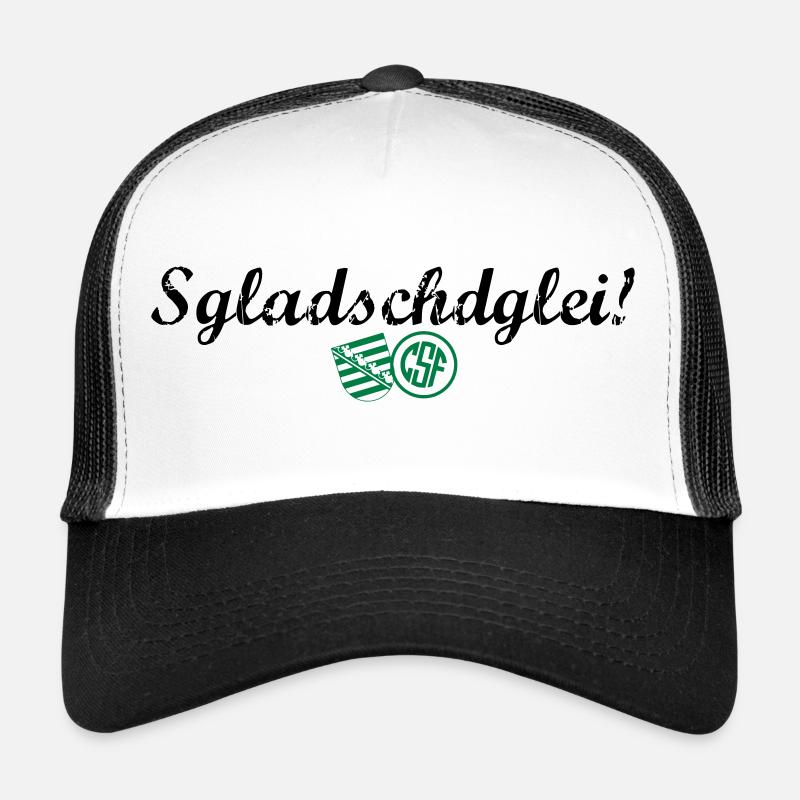 Sgladschdglei - Trucker Cap - Weiß/Schwarz