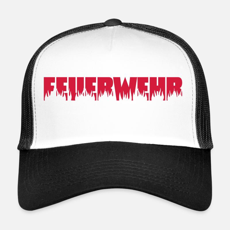 Feuerwehr - Trucker Cap - Weiß/Schwarz