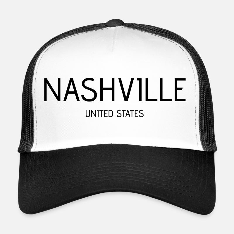 Nashville - Trucker Cap - white/black