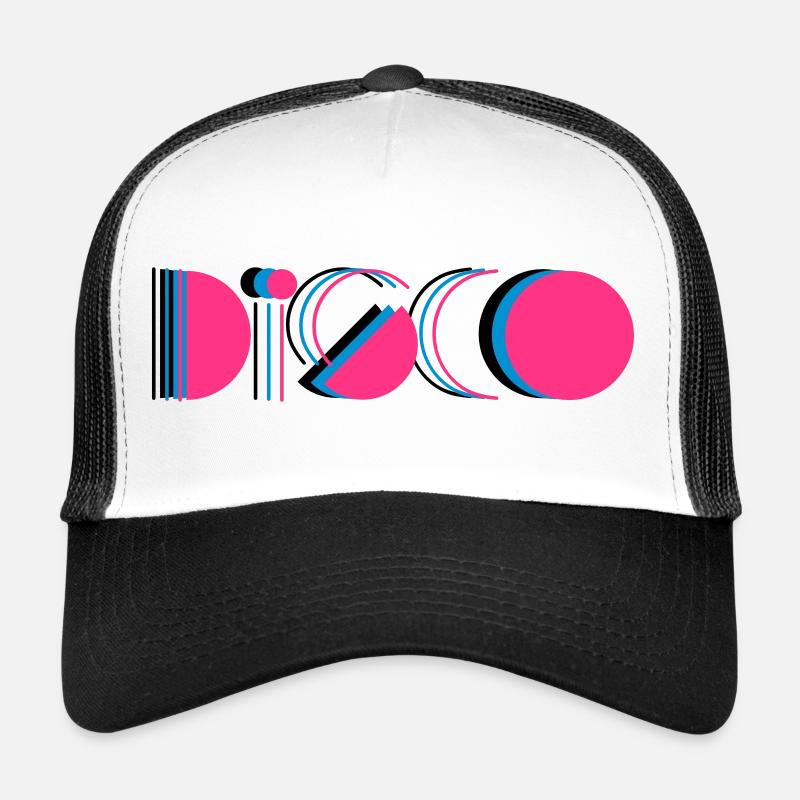 disco - Trucker Cap - Weiß/Schwarz