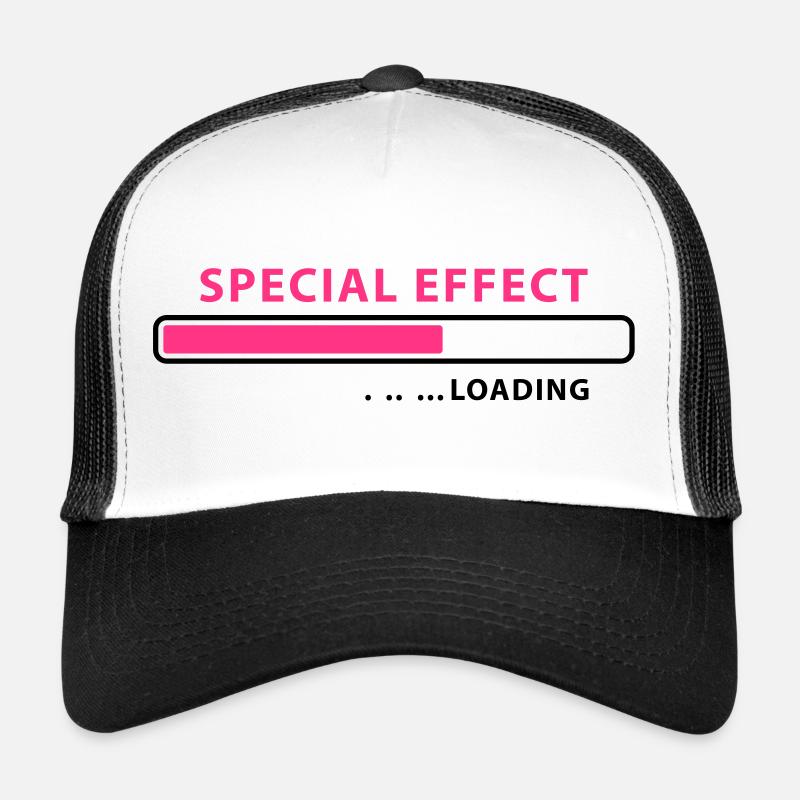 loading Special Effect - be patient - Trucker Cap - white/black